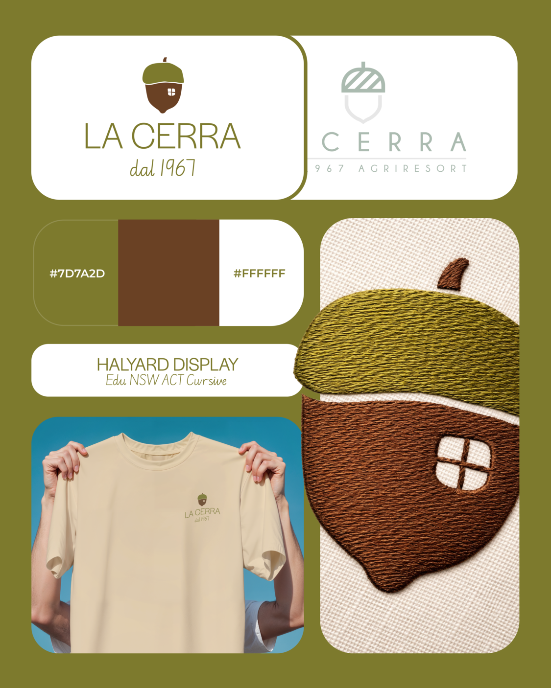 Progetto branding La Cerra - applicazione coordinata